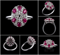 Silver Ring With Ruby