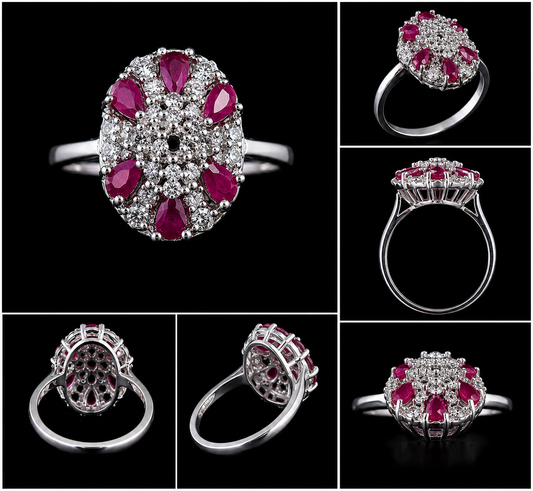 Silver Ring With Ruby