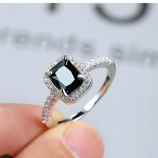 Black Zircon Ring