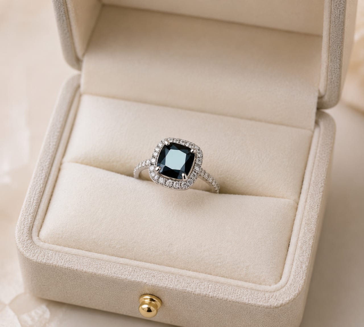 Black Zircon Ring